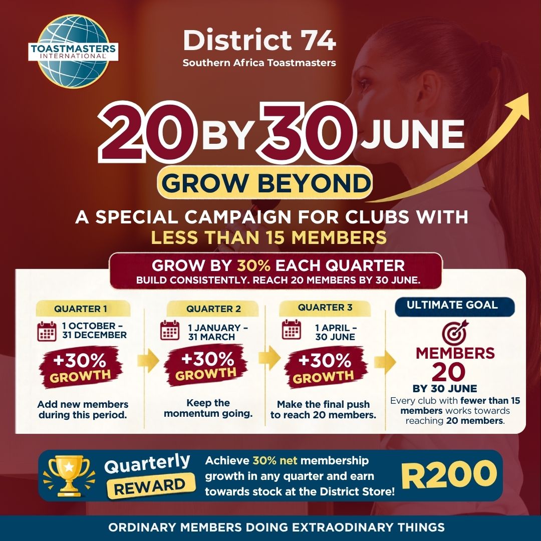 20 BY 30 JUNE — GROW BEYOND