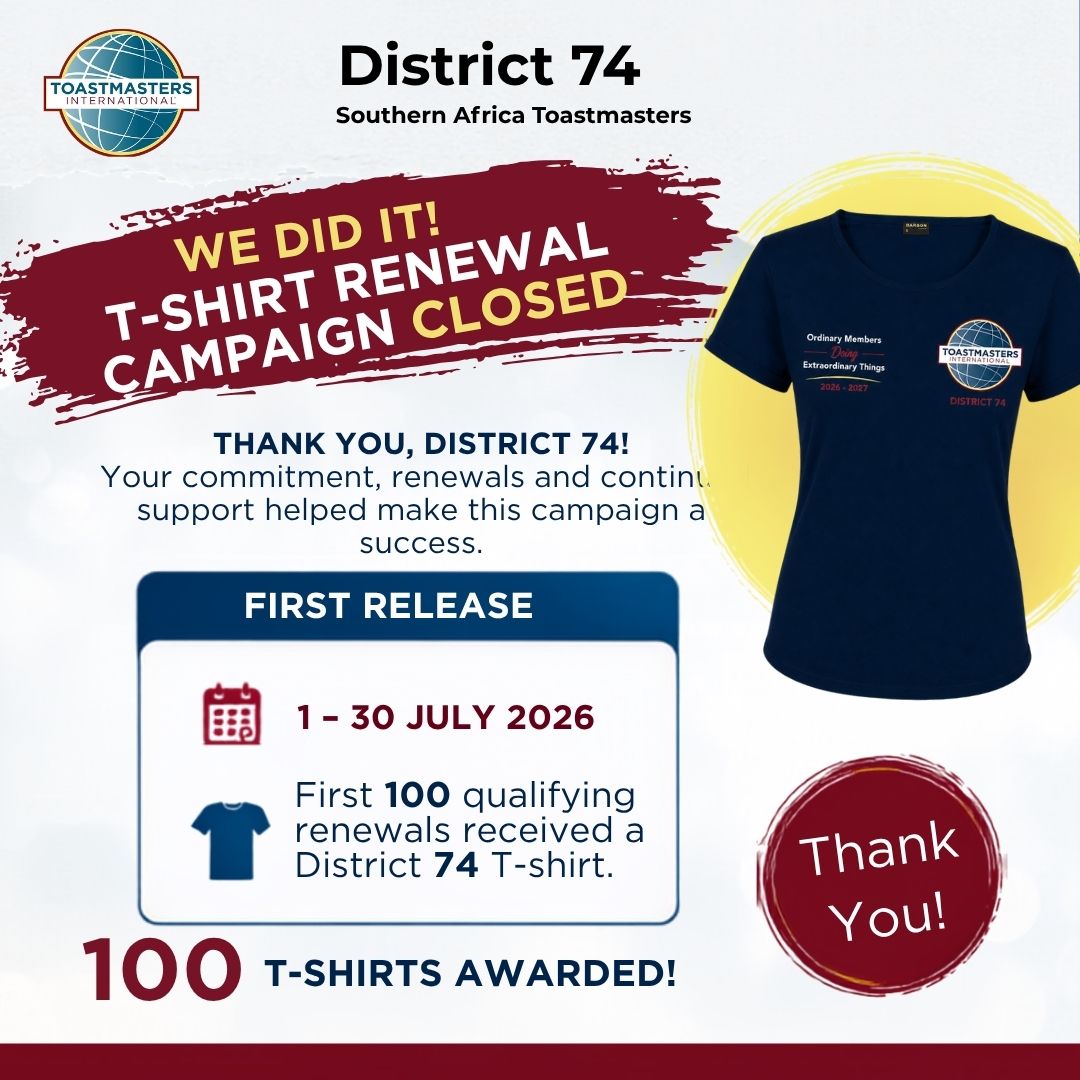 July Early renewal campaign  – 100 Tshirts