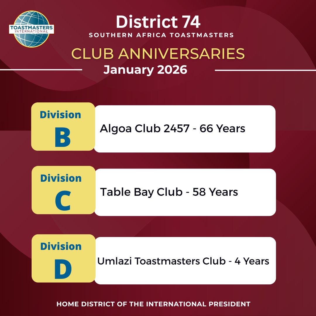 January Club Anniversaries