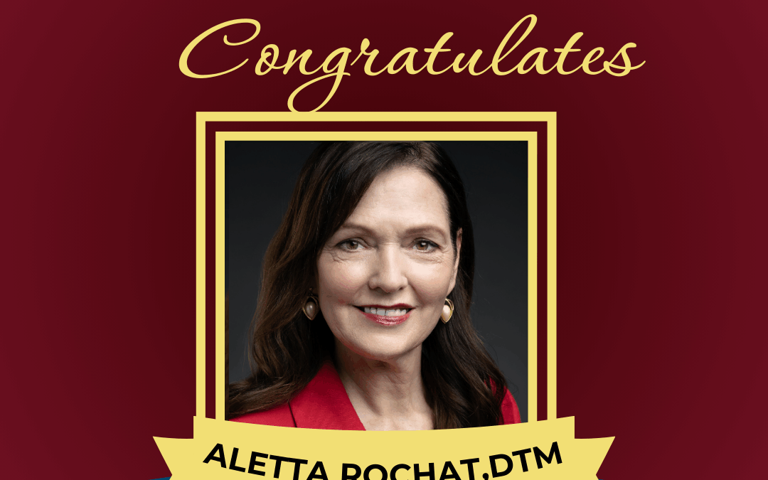 Congratulations Aletta Rochat,DTM