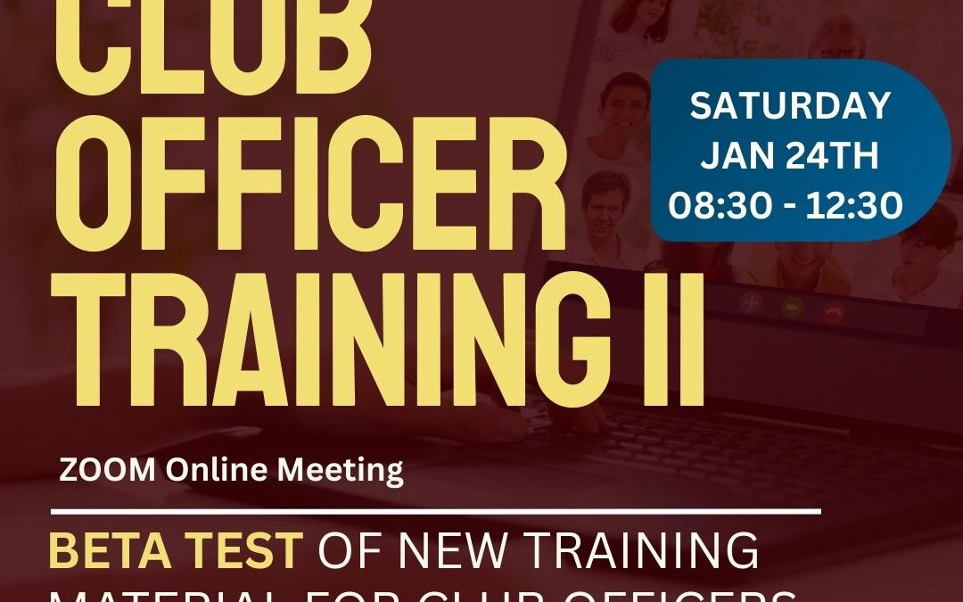 BETA TEST – Club Officer Training