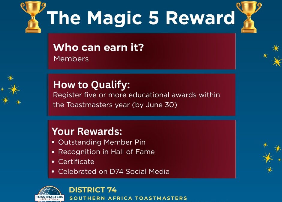THE MAGIC 5 REWARD